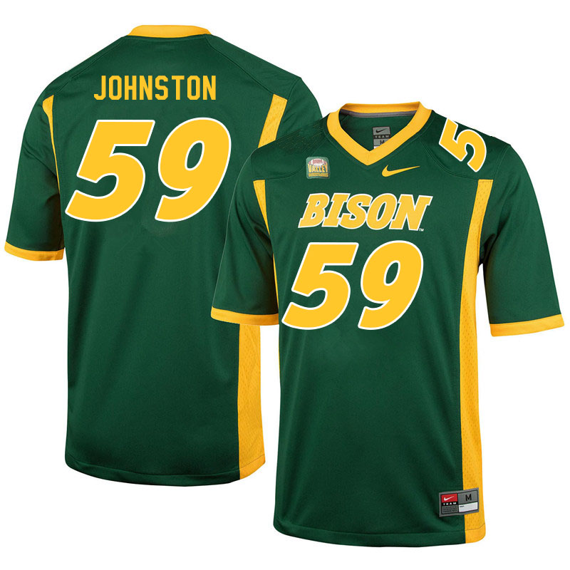 Men #59 Hayden Johnston North Dakota State Bison College Football Jerseys Sale-Green